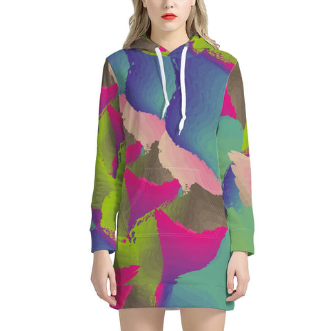 Image of Paint Layers Women'S Hoodie Dress
