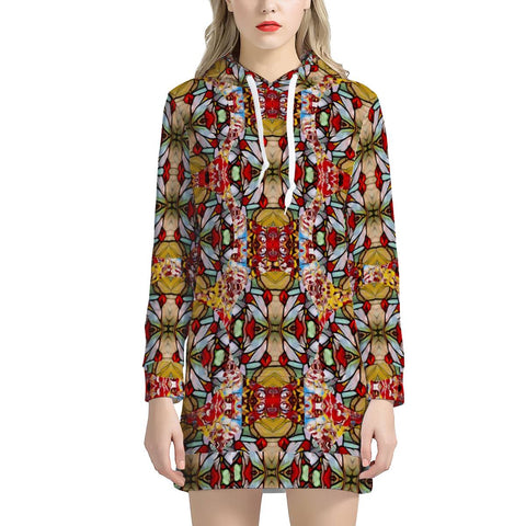 Image of Roses And Ornate Love Women'S Hoodie Dress