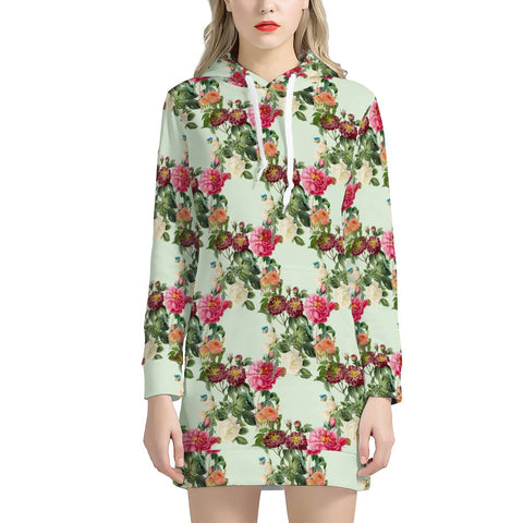 Image of A Garland Of Roses Women'S Hoodie Dress