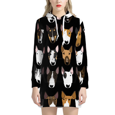 Image of Bully Mix On Black Women'S Hoodie Dress