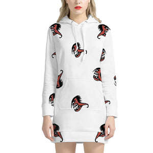 Ugly Monster Fish Drawing Women'S Hoodie Dress