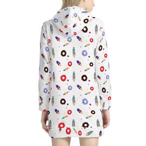 Image of Donuts And The Universe Women'S Hoodie Dress