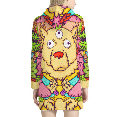 Image of Monster Bear Women'S Hoodie Dress