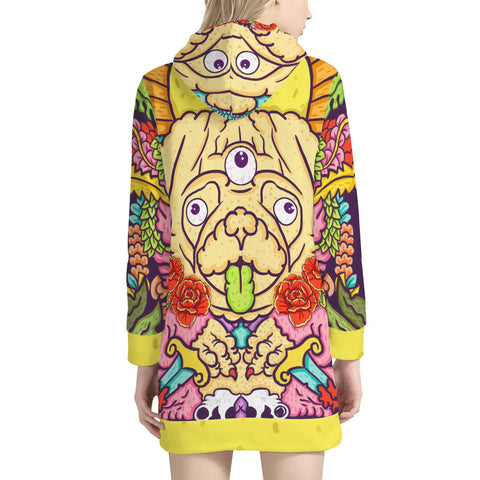 Image of Monster Dog Women'S Hoodie Dress