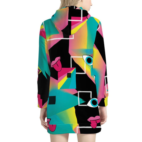 Image of Rainbow Pop Women'S Hoodie Dress