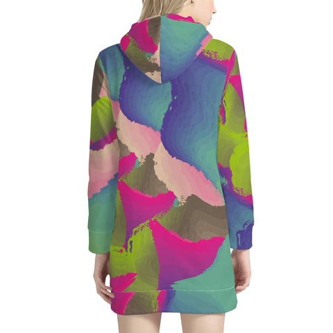 Image of Paint Layers Women'S Hoodie Dress