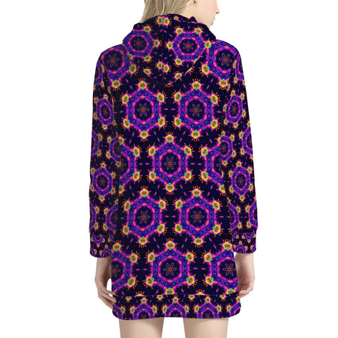 Image of Psychedelic Eyes Women'S Hoodie Dress