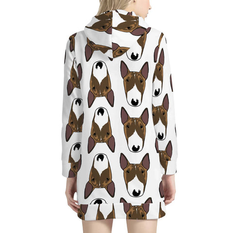 Image of Maya Bull Terrier Women'S Hoodie Dress