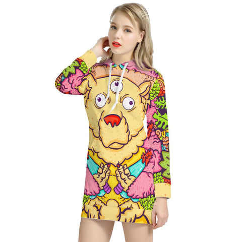 Image of Monster Bear Women'S Hoodie Dress