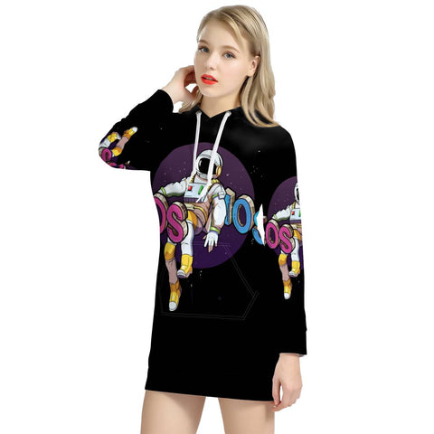 Image of Astronaut Women'S Hoodie Dress