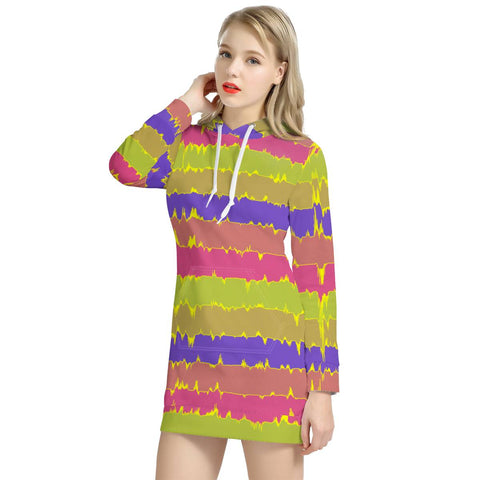 Image of Wavelengths Women'S Hoodie Dress