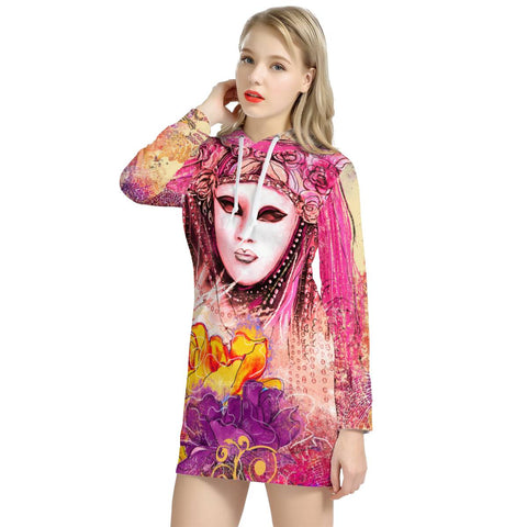 Image of Golden Venice Women'S Hoodie Dress