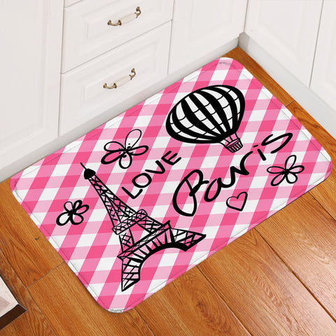 Image of Love Paris Pink Door Mat