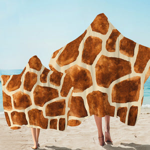 Giraffe Fur Hooded Towel