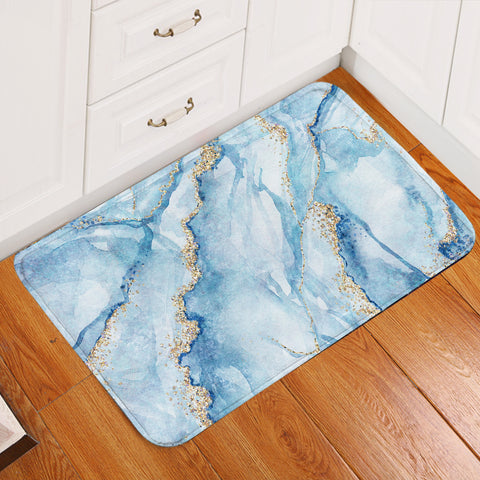 Image of Light Blue Tiles Granite Door Mat