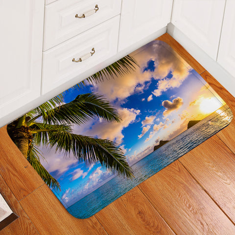 Image of 3D Palm Sunset Door Mat