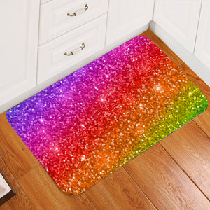 Rainbow Glitter Door Mat
