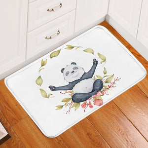 Sage Panda Door Mat