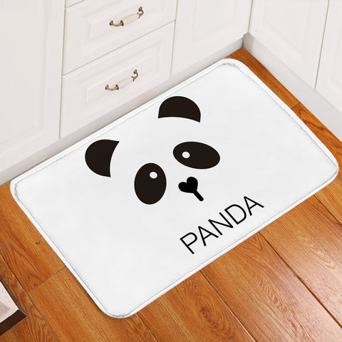 Image of Panda Face Door Mat