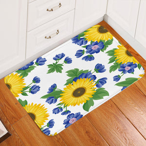 Sunflowers & Blue Plants GWDD14094 Door Mat