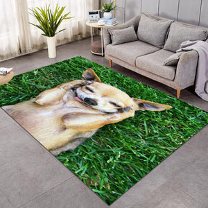 Dog In Grass GWBJ14095 Rug