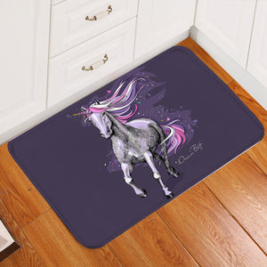Magical Unicorn Purple Door Mat