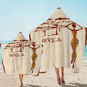 Africa Icons Hooded Towel