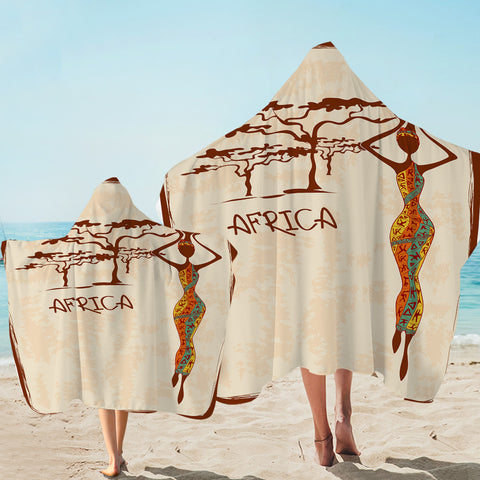 Image of Africa Icons Hooded Towel