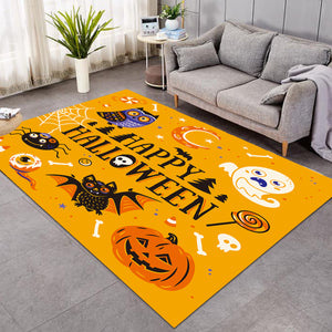 Happy Halloween Yellow GWBJ14292 Rug