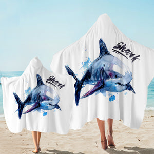 Painted Shark Hooded Towel