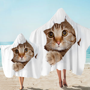 Peek A Meow Hooded Towel