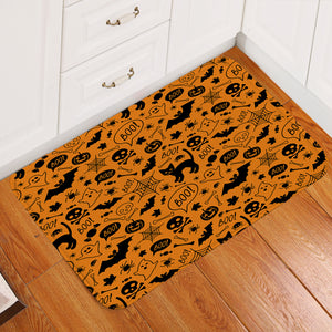 Halloween Theme Caramel Door Mat