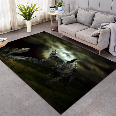 Image of 3D Wolfhowl GWBJ14398 Rug