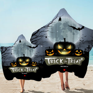 Trick Or Treat Hooded Towel