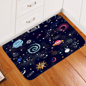 Cartooned Planetary Door Mat