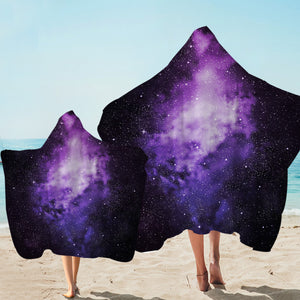 Star Dust Space Hooded Towel