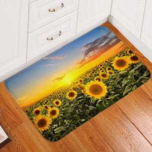 Sunflower Field Door Mat