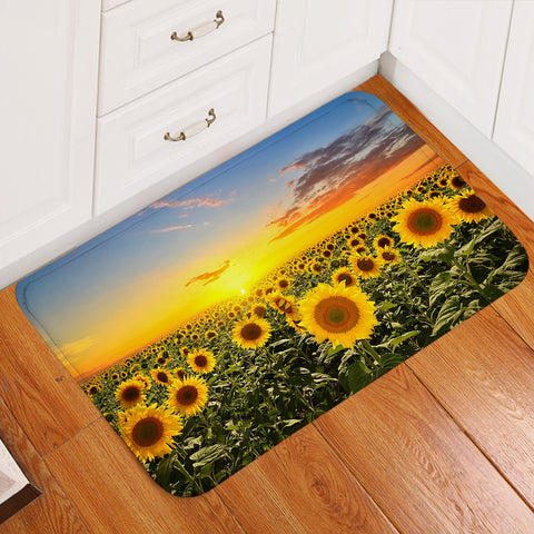 Image of Sunflower Field Door Mat