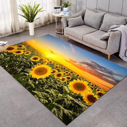 Image of 3D Sunflower Field GWBJ14810 Rug