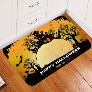 Happy Halloween Castle Door Mat