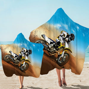 Dirt Bike Hooded Towel