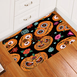 Pumpkin Patterns Door Mat