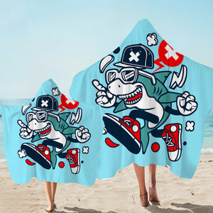 Cool Shark Hooded Towel