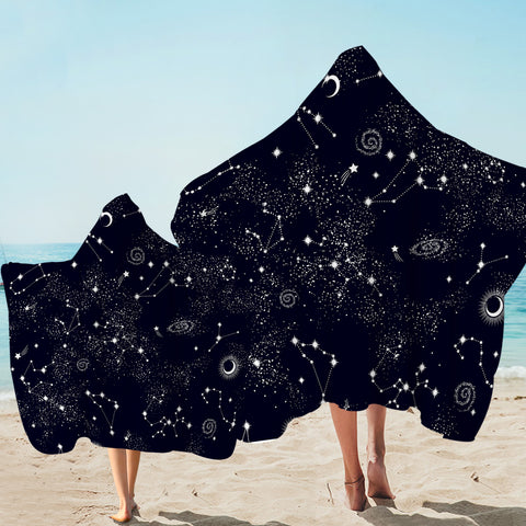 Image of Star Signs Hooded Towel