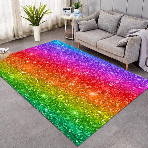 Image of Glittered Rainbow GWBJ15379 Rug