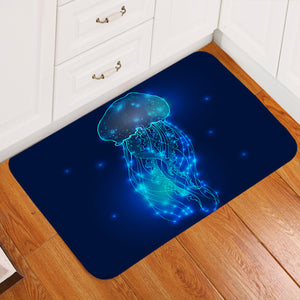 Glowing Jellyfish Door Mat