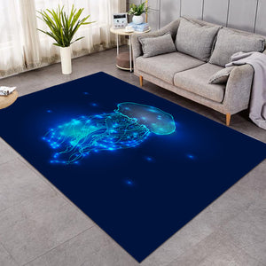 Blue Glowing Jellyfish GWBJ15502 Rug