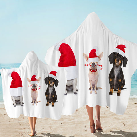 Image of Christmas Doggo Hooded Towel