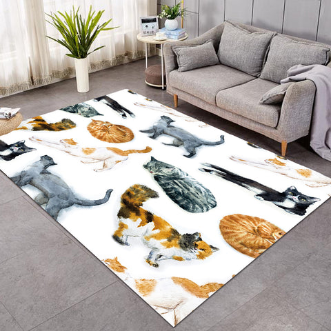 Image of Cat Poses GWBJ15785 Rug