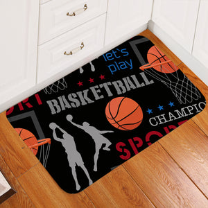 Basketball Championship Door Mat